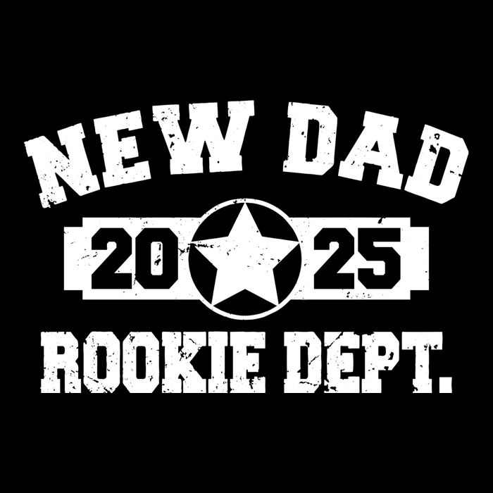First Time Dad Est 2025 Rookie Dept Flat Bill Trucker Hat