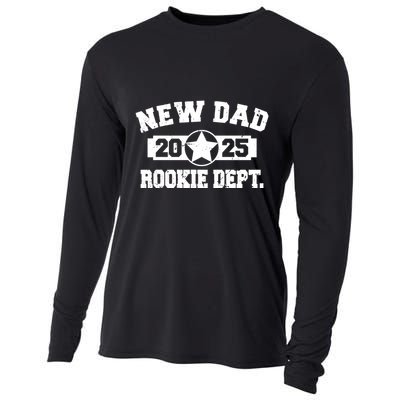 First Time Dad Est 2025 Rookie Dept Cooling Performance Long Sleeve Crew