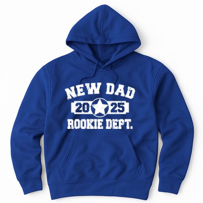 First Time Dad Est 2025 Rookie Dept Hoodie