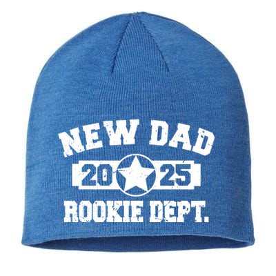 First Time Dad Est 2025 Rookie Dept Sustainable Beanie