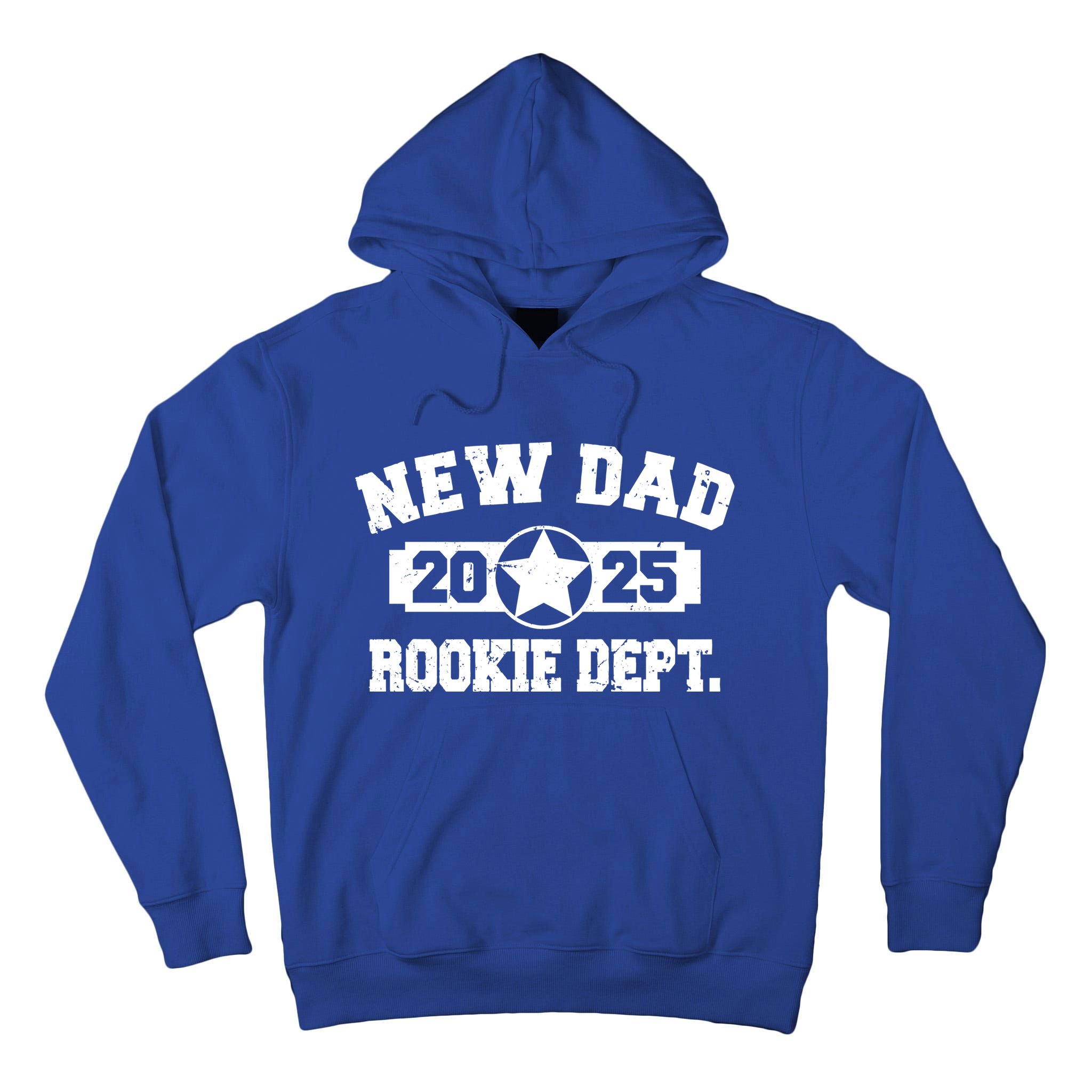 First Time Dad Est 2025 Rookie Dept Tall Hoodie