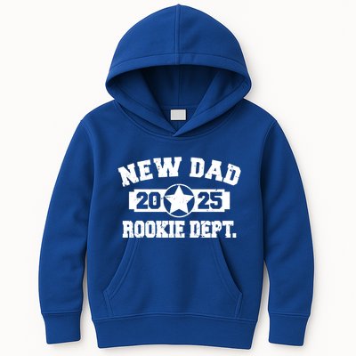 First Time Dad Est 2025 Rookie Dept Kids Hoodie