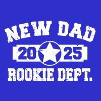 First Time Dad Est 2025 Rookie Dept Kids T-Shirt