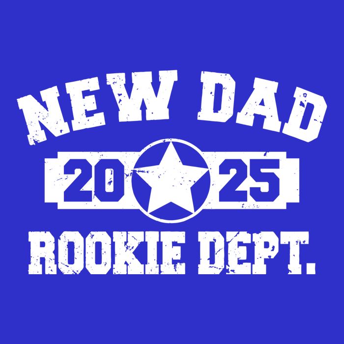 First Time Dad Est 2025 Rookie Dept Kids T-Shirt