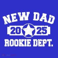 First Time Dad Est 2025 Rookie Dept Full Zip Hoodie