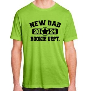 First Time Dad Est 2024 Rookie Dept Adult ChromaSoft Performance T-Shirt