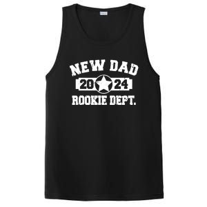 First Time Dad Est 2024 Rookie Dept PosiCharge Competitor Tank