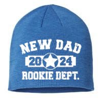 First Time Dad Est 2024 Rookie Dept Sustainable Beanie