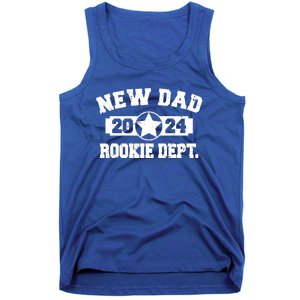 First Time Dad Est 2024 Rookie Dept Tank Top