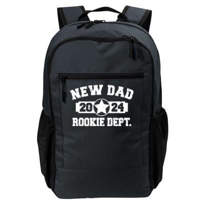 First Time Dad Est 2024 Rookie Dept Daily Commute Backpack