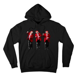 Funny Trump Dance Santa Hat Christmas Xmas Pajamas Holiday Hoodie