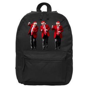 Funny Trump Dance Santa Hat Christmas Xmas Pajamas Holiday 16 in Basic Backpack