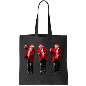 Funny Trump Dance Santa Hat Christmas Xmas Pajamas Holiday Tote Bag