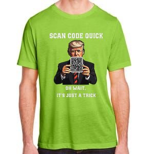 Funny Trump Dancing Troll Qr Joke Adult ChromaSoft Performance T-Shirt