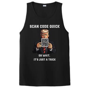 Funny Trump Dancing Troll Qr Joke PosiCharge Competitor Tank