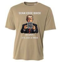 Funny Trump Dancing Troll Qr Joke Cooling Performance Crew T-Shirt