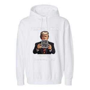 Funny Trump Dancing Troll Qr Joke Garment-Dyed Fleece Hoodie