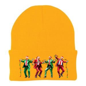 Funny Trump Dance Santa Claus Christmas Knit Cap Winter Beanie