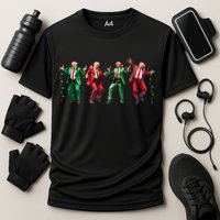 Funny Trump Dance Santa Claus Christmas Performance Shirt