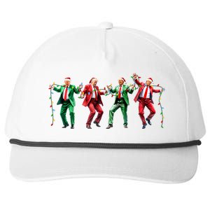 Funny Trump Dance Santa Claus Christmas Snapback Five-Panel Rope Hat