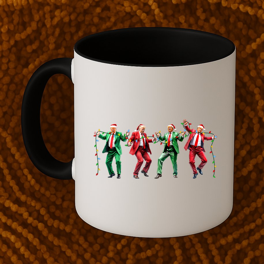 Funny Trump Dance Santa Claus Christmas Mug