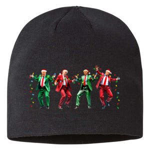 Funny Trump Dance Santa Claus Christmas Sustainable Beanie