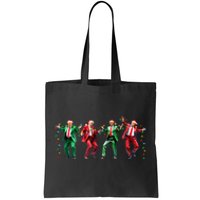 Funny Trump Dance Santa Claus Christmas Tote Bag