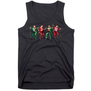 Funny Trump Dance Santa Claus Christmas Tank Top