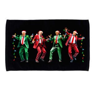 Funny Trump Dance Santa Claus Christmas Microfiber Hand Towel