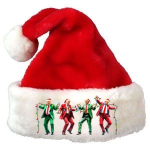 Funny Trump Dance Santa Claus Christmas Premium Christmas Santa Hat