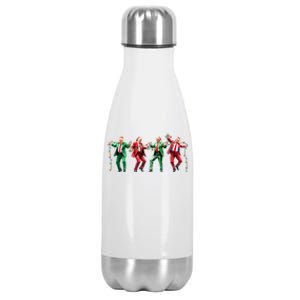 Funny Trump Dance Santa Claus Christmas Stainless Steel Insulated Water Bottle