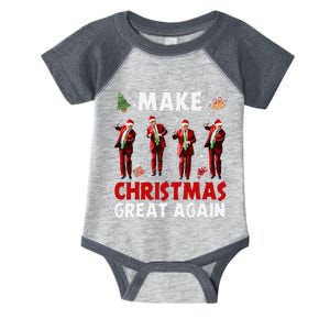 Funny Trump Dance Santa Claus Make Christmas Great Again Infant Baby Jersey Bodysuit