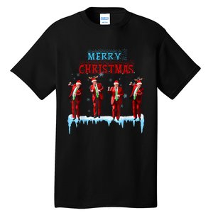 Funny Trump Dance Santa Claus Christmas Xmas Pajamas Holiday Tall T-Shirt