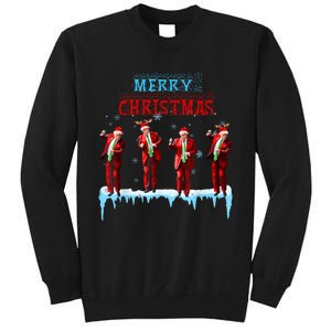 Funny Trump Dance Santa Claus Christmas Xmas Pajamas Holiday Tall Sweatshirt