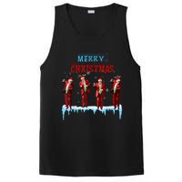 Funny Trump Dance Santa Claus Christmas Xmas Pajamas Holiday PosiCharge Competitor Tank