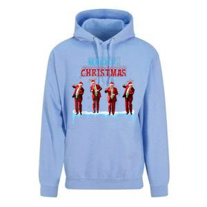 Funny Trump Dance Santa Claus Christmas Xmas Pajamas Holiday Unisex Surf Hoodie