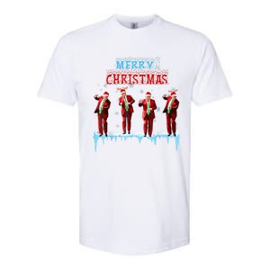 Funny Trump Dance Santa Claus Christmas Xmas Pajamas Holiday Softstyle CVC T-Shirt