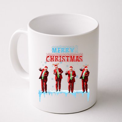 Funny Trump Dance Santa Claus Christmas Xmas Pajamas Holiday Coffee Mug