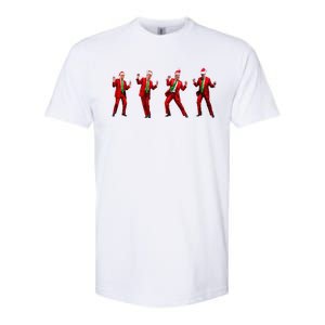 Funny Trump Dance Santa Claus Christmas Xmas Pajamas Holiday Softstyle CVC T-Shirt