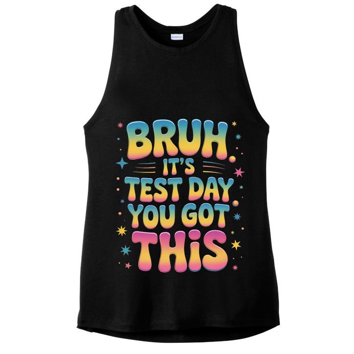 Funny Testing Day 2025 Quote Cool Test Day 2025 Teacher Ladies PosiCharge Tri-Blend Wicking Tank