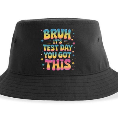 Funny Testing Day 2025 Quote Cool Test Day 2025 Teacher Sustainable Bucket Hat