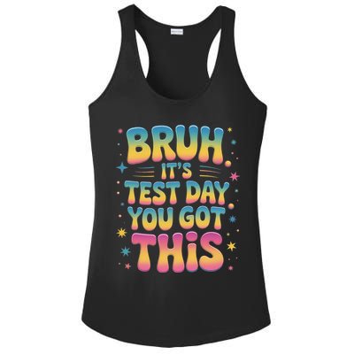 Funny Testing Day 2025 Quote Cool Test Day 2025 Teacher Ladies PosiCharge Competitor Racerback Tank