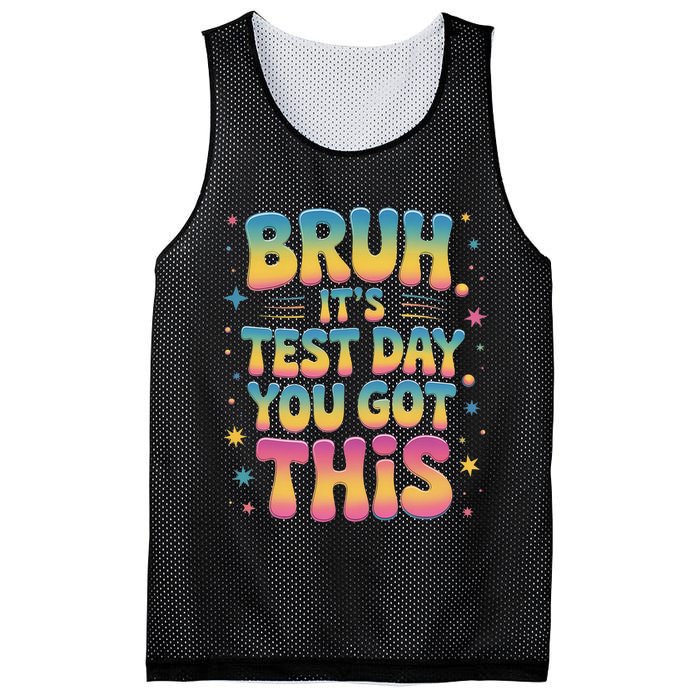 Funny Testing Day 2025 Quote Cool Test Day 2025 Teacher Mesh Reversible Basketball Jersey Tank