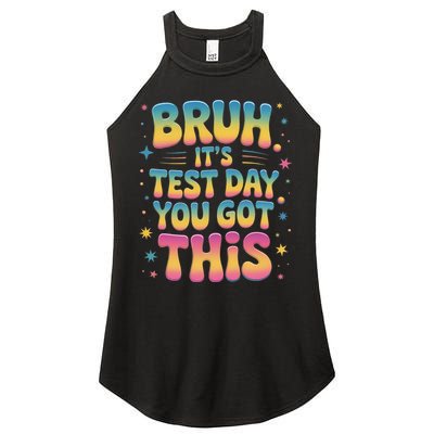 Funny Testing Day 2025 Quote Cool Test Day 2025 Teacher Women's Perfect Tri Rocker Tank