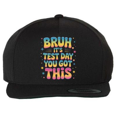 Funny Testing Day 2025 Quote Cool Test Day 2025 Teacher Wool Snapback Cap