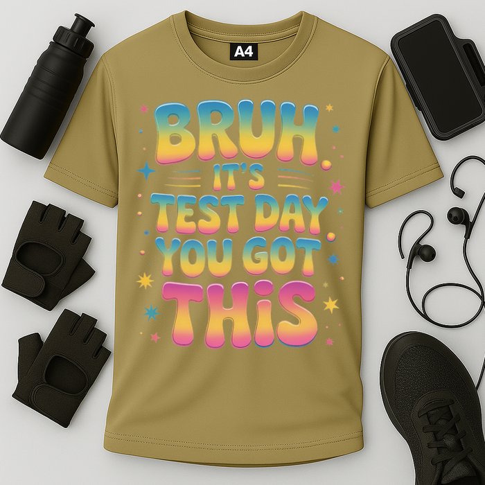 Funny Testing Day 2025 Quote Cool Test Day 2025 Teacher Cooling Performance Crew T-Shirt