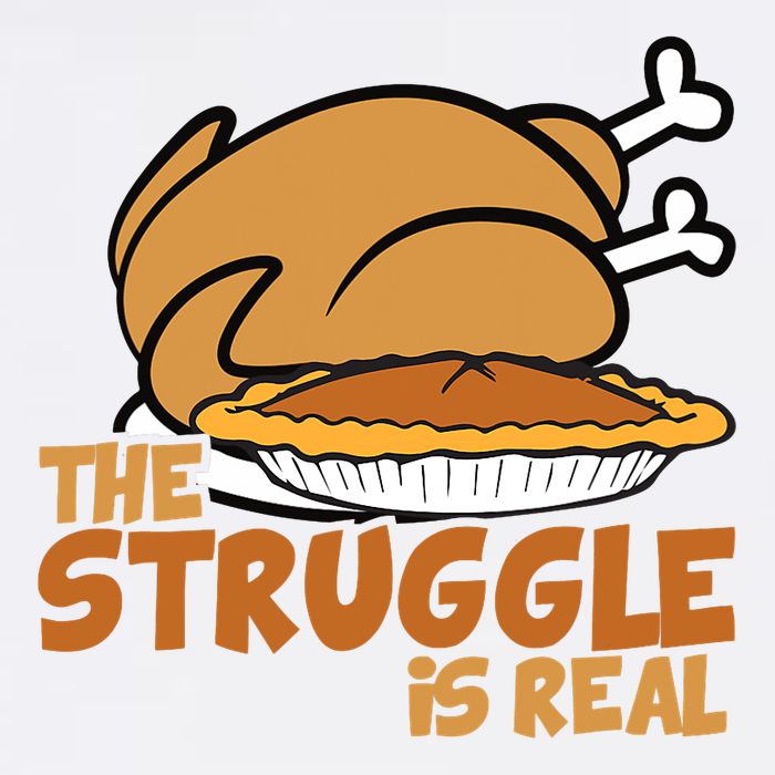 Funny Thanksgiving Day Struggle Is Real Pie Turkey Flatbill Hat