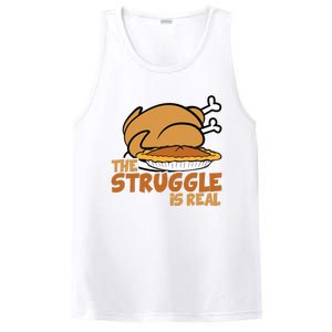 Funny Thanksgiving Day Struggle Is Real Pie Turkey PosiCharge Competitor Tank