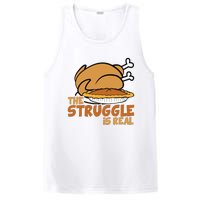 Funny Thanksgiving Day Struggle Is Real Pie Turkey PosiCharge Competitor Tank