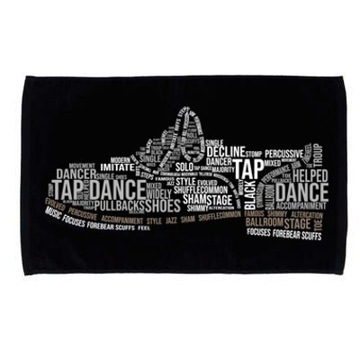 Funny Tap Dance Gift Shoe Dancing Cute Dancer Gift Microfiber Hand Towel